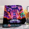 1Pc Alien Earth Print Flannel Blanket, High quality Comfortable for All Seasons, Home Decor, Warmth and Comfort, Perfect for Christmas Gifts