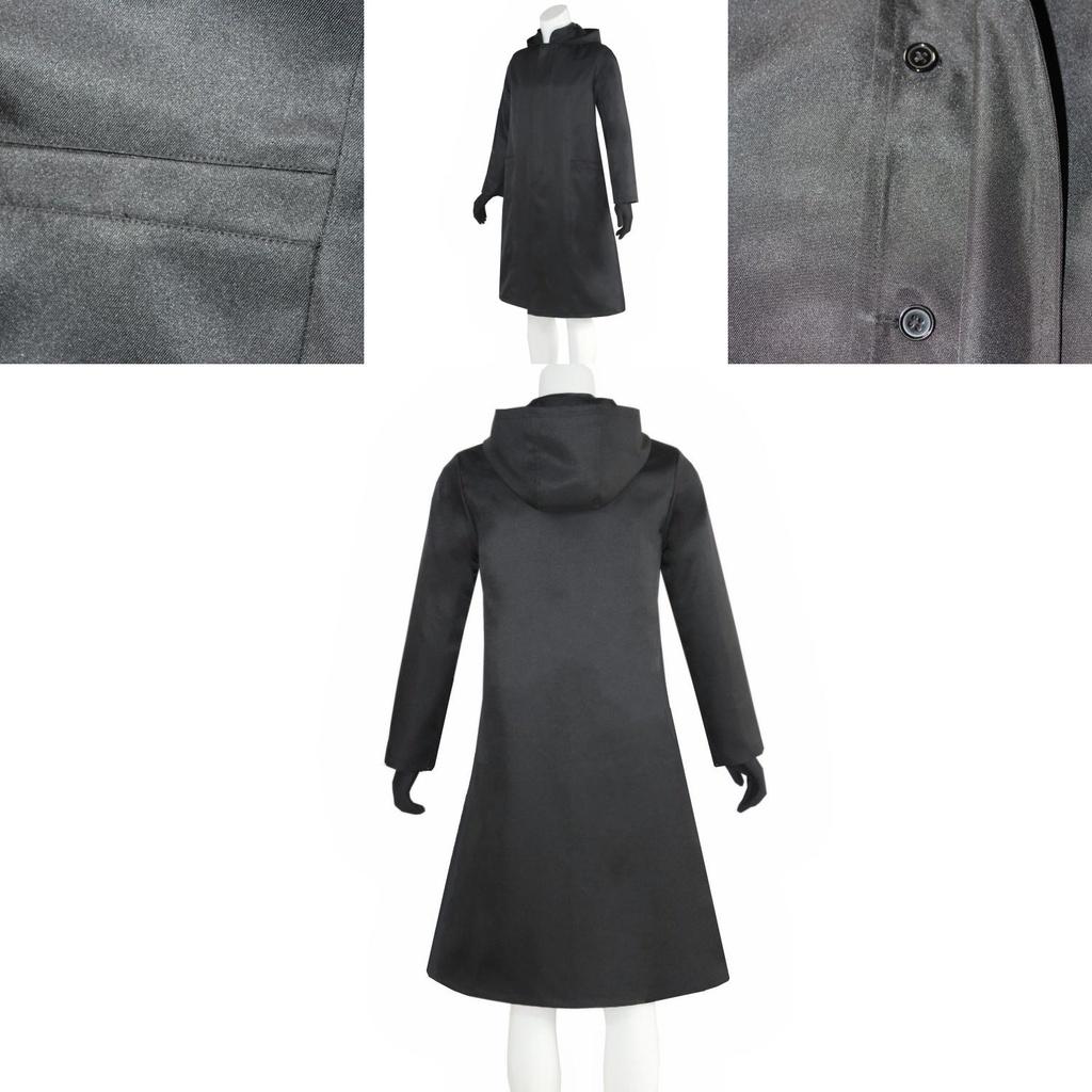 Kostým Squid Game Boss Front Man Oblek Černá Bunda Kabát Outfit Na Halloween