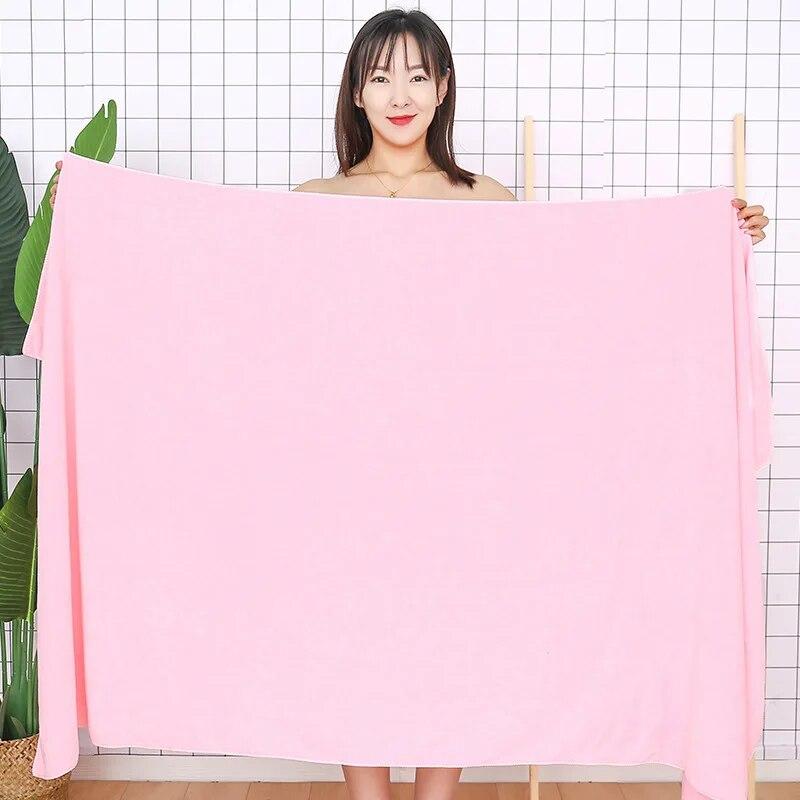 Large Size Massage Beach Bathrobe, Soft Beauty Salon, Steamed Bed Sheet, Adult Bath Towel