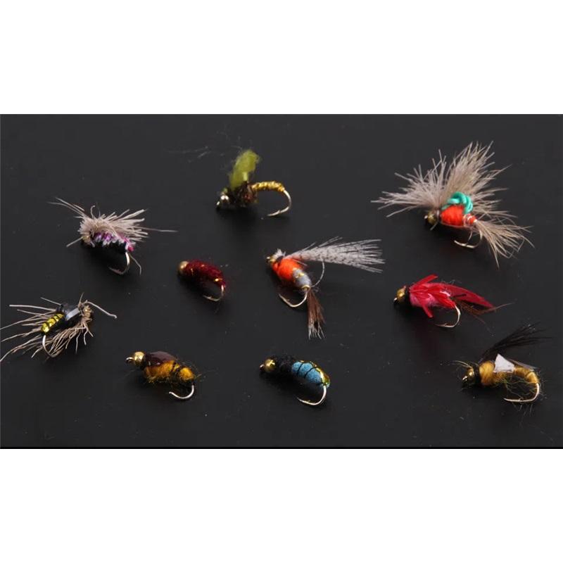 Roadrunner 40 Fly Hook Set Freshwater Feather Roadrunner Bait Fishing Hooks