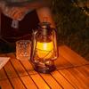 Retro Rechargeable Solar Kerosene Camping Lantern – Handheld Tent Atmosphere Lamp