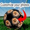 Fluffy Pomeranian Portrait Customize Your Picture Size 5 Soccer Football Machine Sewn Indoor/Outdoor Training and Matches Personalized Soccer Ball