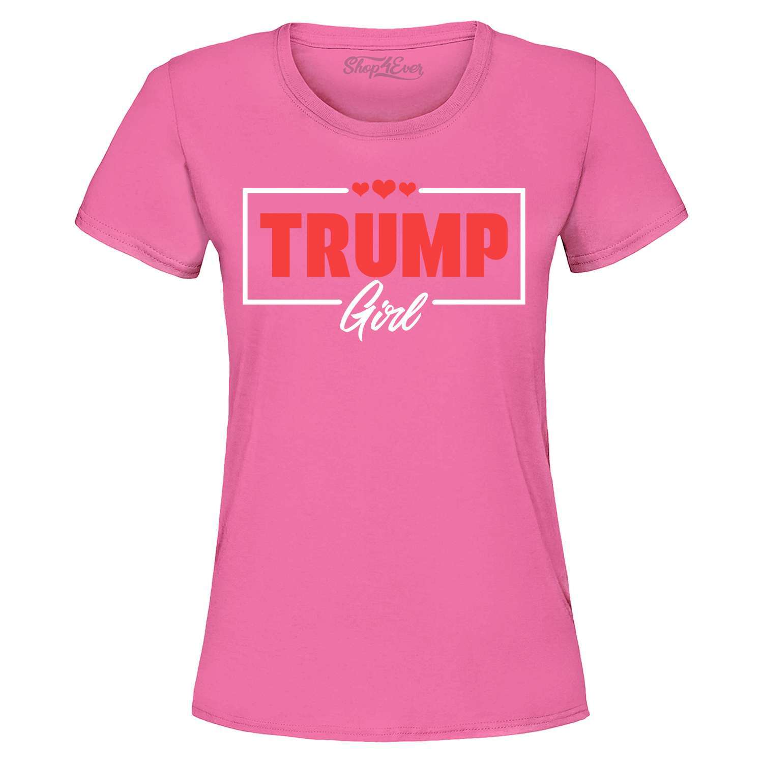 

Trump Girl Hearts Women s T-Shirt Valentine s Day Shirt 4XL