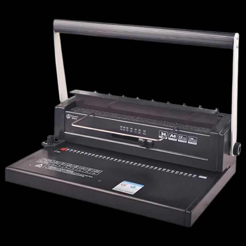 Youmas Manual 34-Hole Double-Loop Coil Binding Machine CN Plug (adapter Included)