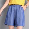 New Korean Version of Tennis Denim Cropped Pants Summer Loose High-waist Casual Harren Women's Shorts