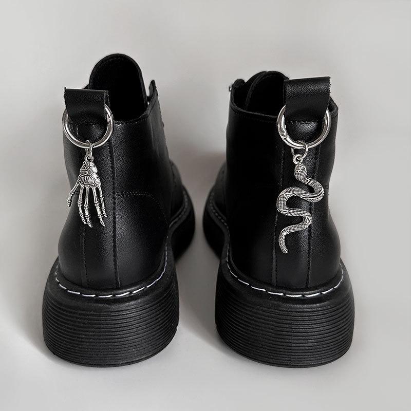 2pcs Shoes Accessories Skull Hand Metal Snake Boots Shoe Hoes Buckles Heel Decoration Pendant Women Party Cool Fashion Jewelry