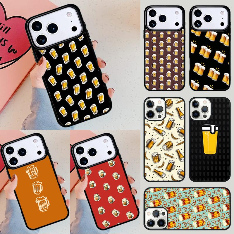 A Glass of Beer Alcohol Phone Case For Apple iPhone 17 Air 16E 15 14 Plus 13 12 11 Pro Max Mini Funda Cover