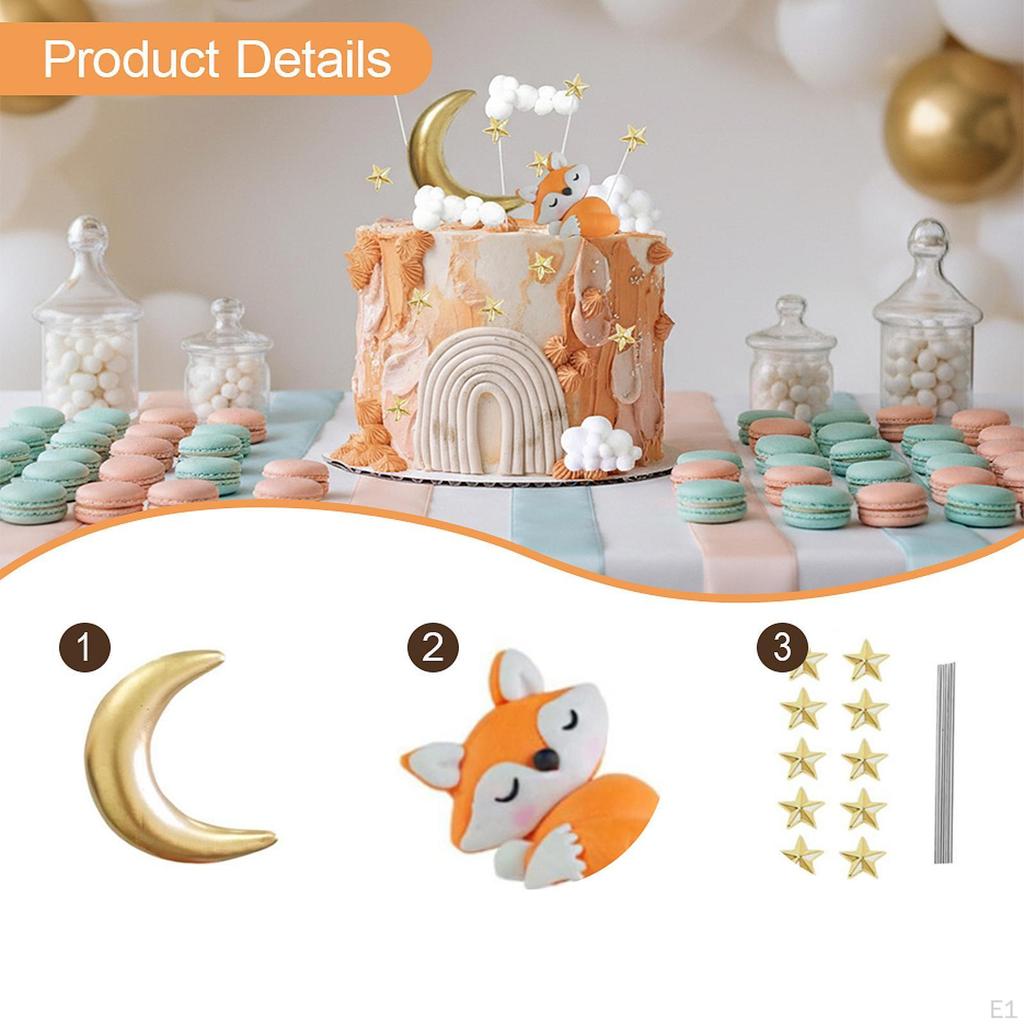 Cake Topper Decoration Set Valentine Birthday Celebration Wedding Family Gathering DIY Cupcake