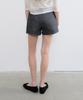 Yunse Studded Denim Shorts (Black Denim)