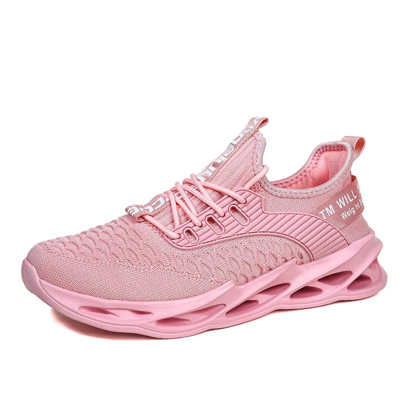 Hot Sale Pink Casual Sneakers Women Men Blade Shoes Big Size 46 Light Breathable Running Shoes Shoes Men Mesh Sports Sneakers
