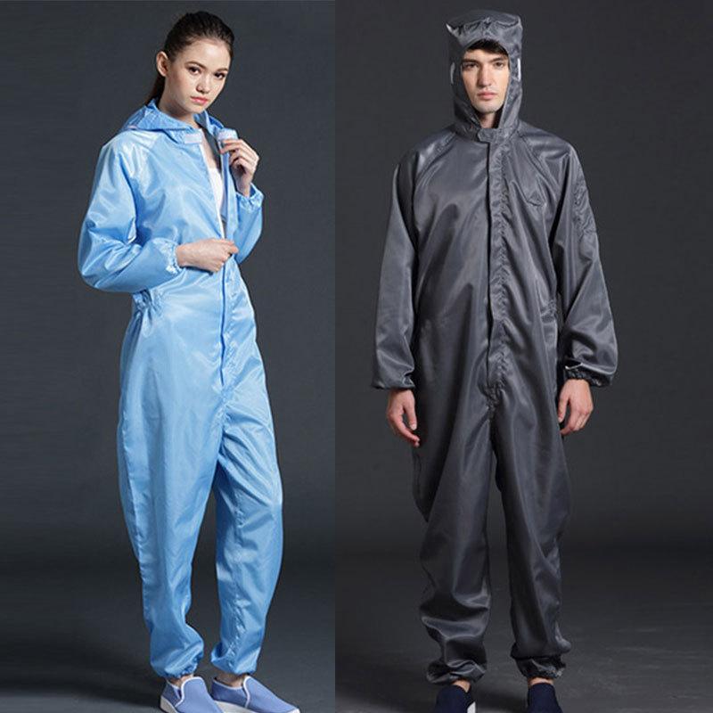 Einteiliger Overall Saubere Kleidung Kapuze Reinraumkleidung Saubere Lebensmittel Staubdicht Malerarbeiten Arbeitskleidung Unisex Schutzkleidung