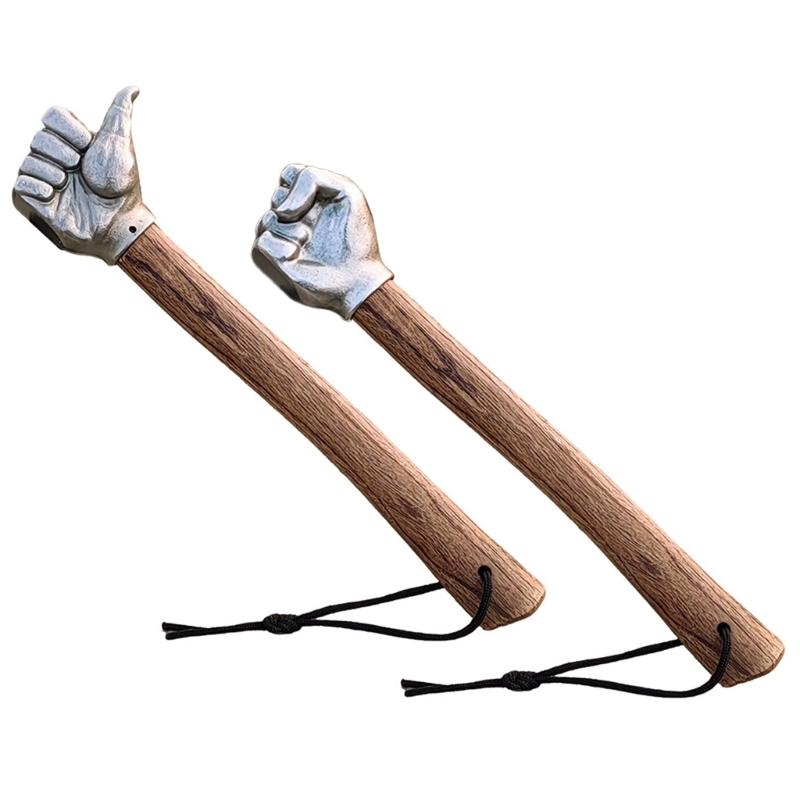 Stainless Steel Thumb Fist Hammer Emergency Window Breaker Function and Fist Grip Collectible Art for Car Safety