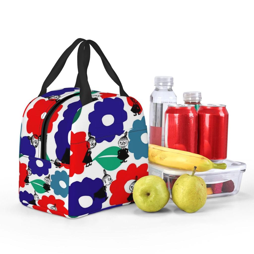 Moomin Little My Lunch Bag with Insulated Clasp Closure and Compact and Stylish Portable Insulated Lunch Soft Cooler Unisex Bag for Commuting and 13cm
