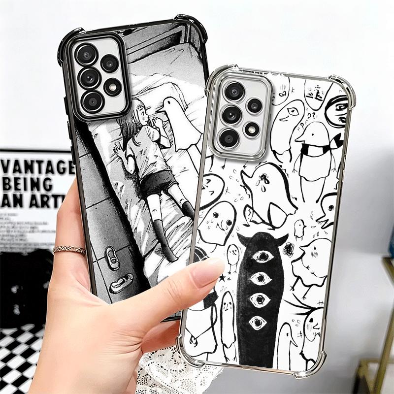 Oyasumi Punpun Anime Soft Phone Case For Samsung A17 A27 A07 A37 A57 A16 A56 A15 A55 A14 A54 A13 A53 A26 A36 A25 A35 A24 A34 A23
