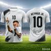 T-shirt Estiva Unisex per Fan di Neymar 2026 Abbigliamento da Tifo per Partite di Calcio Maglia Classica per Adulti e Bambini Outfit per il Giorno della Partita