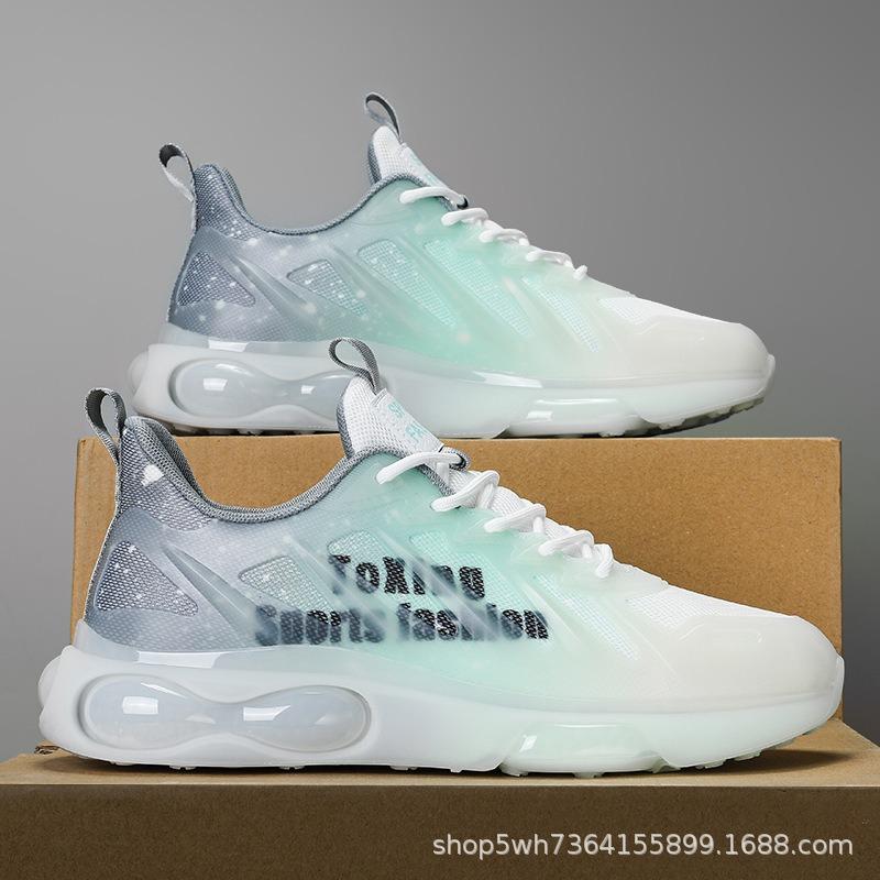 Men's Shoes Spring Air Cushion Running Sports Shoes Men's Sports Students Versatile Casual Height Increase