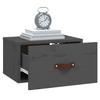 Table de chevet murale - Maison Exclusive - Gris - Pin massif - 40 x 29,5 x 22 cm