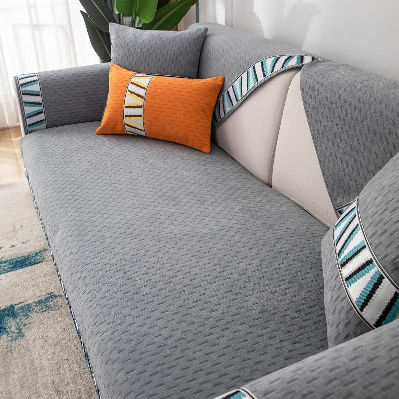 

Чехол для дивана из шенилла, нескользящая подушка для сиденья, однотонный, полотенце для углового дивана, защитный чехол для мебели, чехол, 1 шт. 70x70cmx1