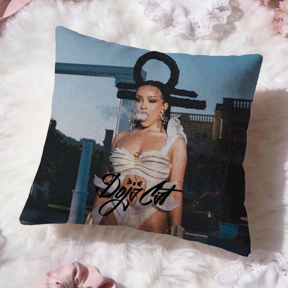 Singer D-Doja CatS Cushion Cover Premium Comfort Reversible Pillow Cove -Two in One Design for Any Room & Car Interior