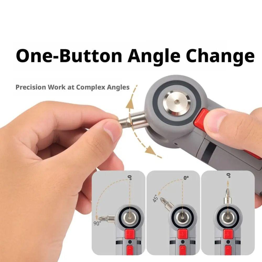4 V Electrical Screwdriver Set Ergonomic Pen Shaped Power Drill Smart with LED Light Cordless Screwdriver Electrician Tool