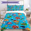 3pcs Mario Bedding Set Duvet Cover Closure Includes 1 Duvet Cover & 2 Pillowcases, Soft and Comfortable for All Seasons.