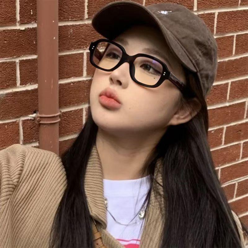 Mode Schwarze Quadratische Brille Freizeitbrille Vollrandbrille Für Männer Und Frauen Strahlenschutz Optische Brille