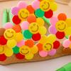 2Pcs Sunflower Gel Pen with Soft Silicone Grip Cute Smile Face