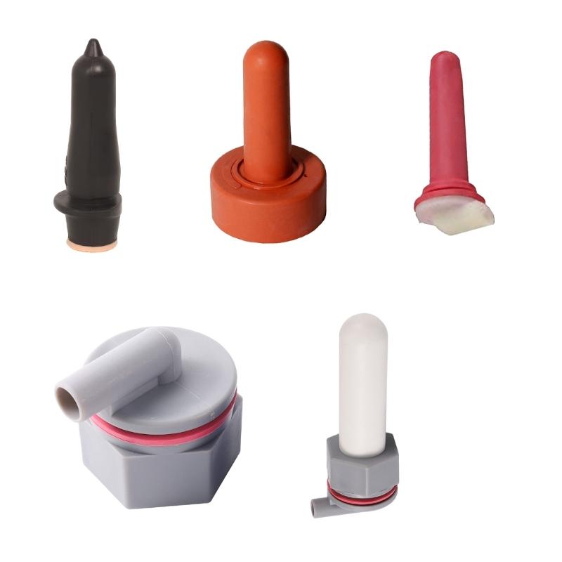 Calf Feeder Pacifiers Fixed Base Milk Bucket Nipple Soft Rubber Feeding Teats for Cattle and Horse