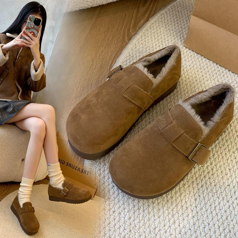 thick-soled all-inclusive thin Ken shoes women's spring and autumn retro one-pedal lazy shoes flat-soled women's shoes