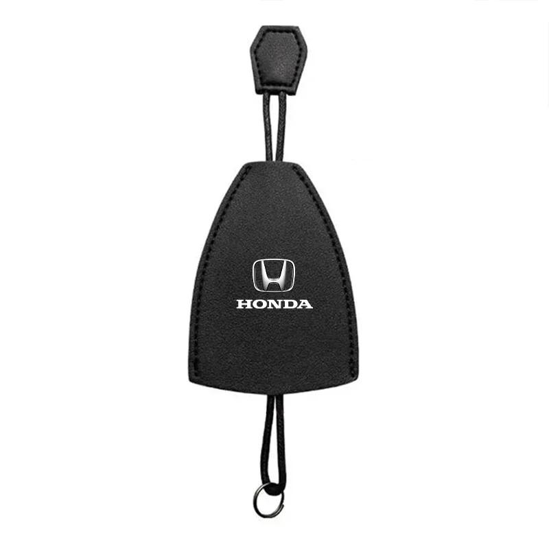 Car Hot FIT 1pcs Car Key Chain Storage Bag Split Car Key Case Key Case For Honda Civic Fit City Cry Accord CB500 Cb650r Forza 1