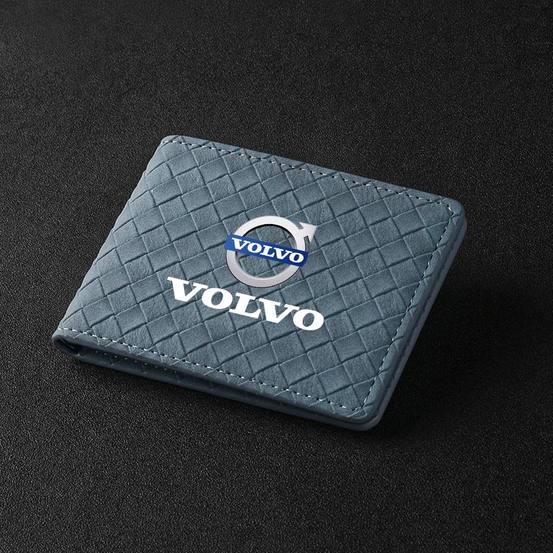 bpcjz5 Car Drive Certificate Cover Auto Driver's License Wallet For Volvo Xc60 Xc90 V40 V60 S60 V50 V90 S80 C40 XC40 V70 XC70 C30 C70
