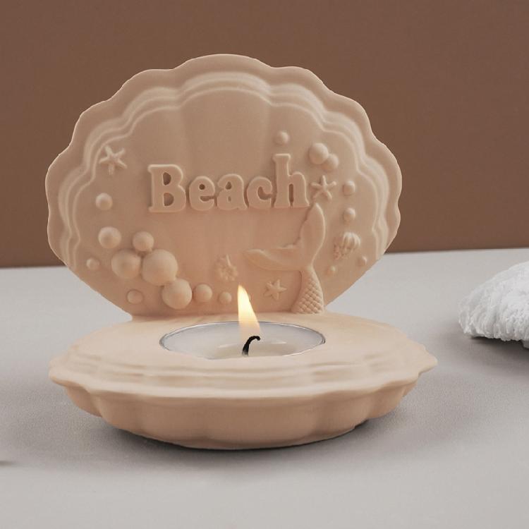 Ocean Themed Resin Molds Silicone Candle Holder Molds Ocean Themed Silicone Molds for Epoxy Resin, Home Decorations