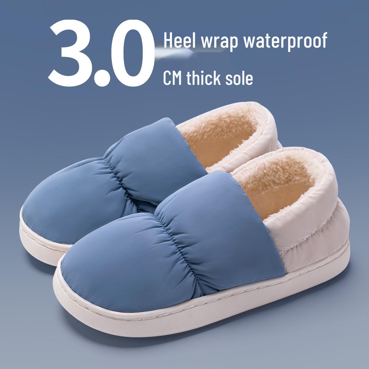 

Jie Liya Women s & Men s Non-slip Velvet Lined Down Cotton Slippers for Autumn/Winter 2025 46-47