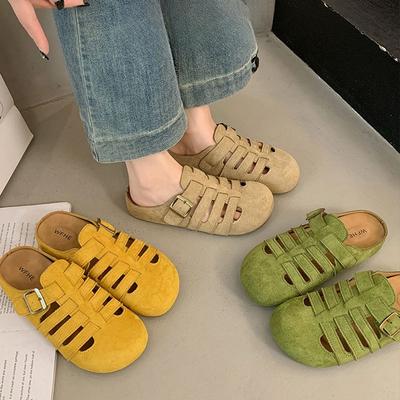 Hollowed-out Soft-soled Slippers Flip-flops, and Lazy Shoes