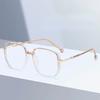 Vintage Reading Glasses Square Metal Frame Women Fashion Optical Eyewear Anti Blue Light Presbyopia Eyeglasses Marcos De