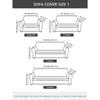1pc Flower Printed Elastic Sofa Cover Antidirty Spandex Sofa Cover Furniture Protector for Bedroom Office Living Room Home Decor