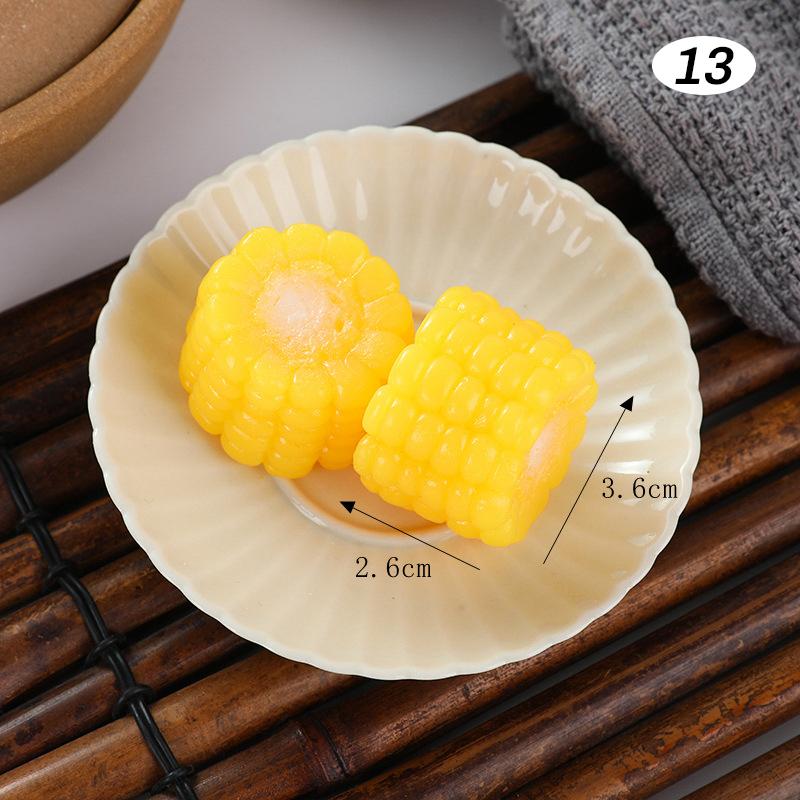 4 Pcs Simulated Hotpot Ingredient Model Mini Fake Vegetable Realistic Beef Roll Restaurant Store Barbecue Shop Display Decor