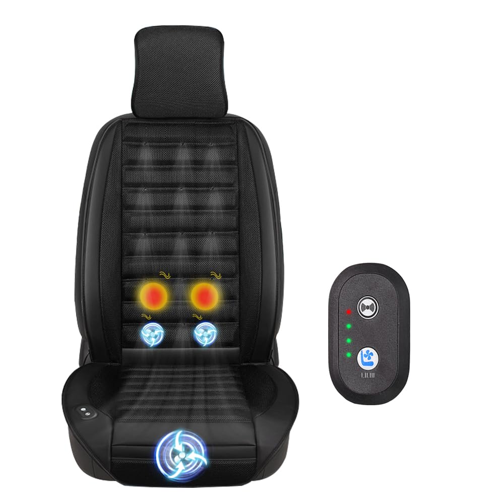 Cool Seat, Car Seat, Built-in Large Air Fan, 3 Levels of Air Flow Adjustable,