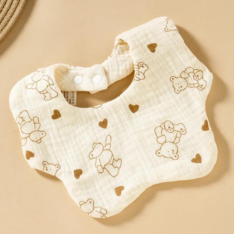 Baby gauze bib pure cotton a class saliva towel baby waterproof spit milk for men and women baby spring and summer thin
