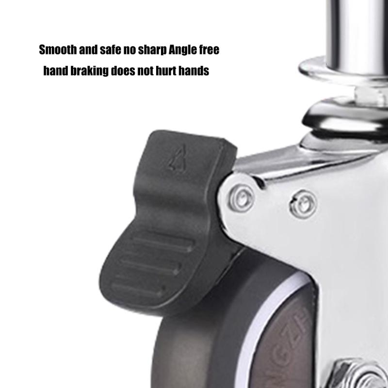 4 Stück Vierkantrohr Universalrad Lenkrolle Ersatzmöbel Drehräder Rollen Kofferrad Rolle Einfach zu installieren