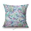 Spring Flower Oil Painting Poppy Sleeping Lily Hydrangeas Peony Home Decoration Art Sofa Throw Pillow Case Linen Cushion Cover