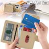 Applicable to iPhone16 mobile phone case 15Pro lychee pattern zipper change bag insert card ring buckle 14plus card bag