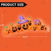 Joyfy Halloween Inflatable 12.5 FT  Long Pumpkin with Witch Hat Decorations Inflatables with Build-in LEDs for Halloween Decor