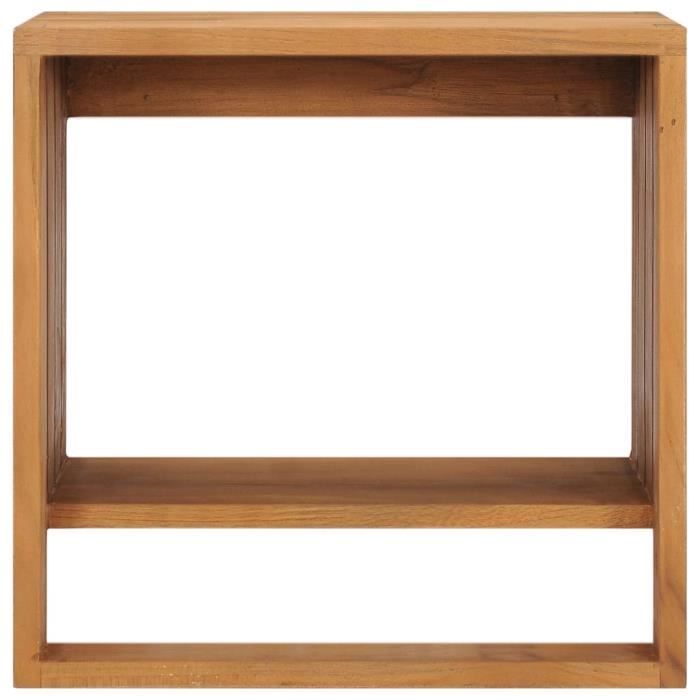 VidaXL Porte-serviette mural 35x20x35 cm Bois de teck solide