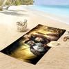 Leati Joseph Joe Anoa'i Print Beach Towel, Large Soft Quick Dry Towel for Beach Camping Swimming