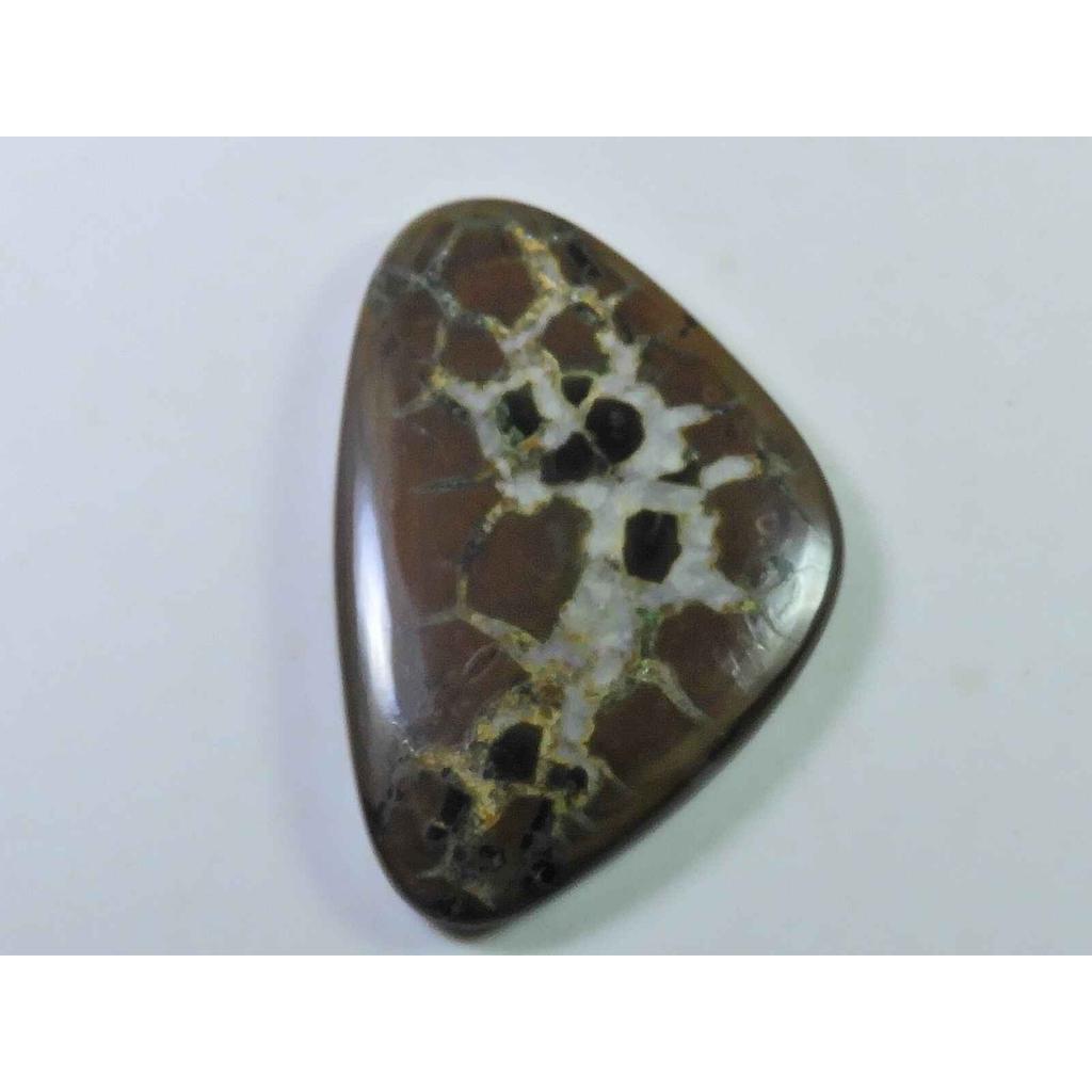 58Cts. Natural Septarian Gronate Heart Crystal Cabs Loose Gemstone 30X45MM SK-2318