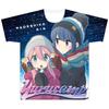 "Laid-Back Camp" Movie Full Graphic T-Shirt [Nadeshiko & Shima Rin] L Size