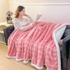 Nordic Style Bubble Lamb Wool Double-layer Blanket Four Season Universal Plush Thickened Multifunctional Public Room Nap Blanket