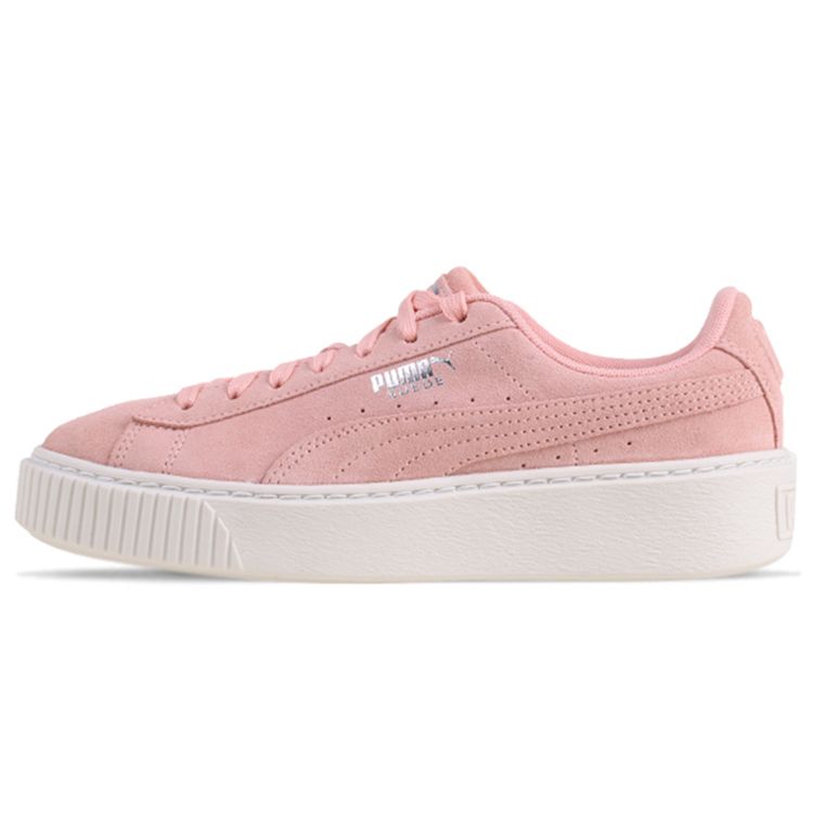 Puma Basket Platform Retro Low Top Sneakers Women Sneakers Cherry-Blossom 368993-01