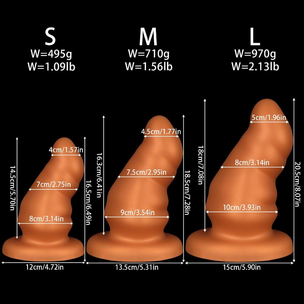 Liquid Silicone Anal Plug Soft Dildo for Men Women Adult Toys
